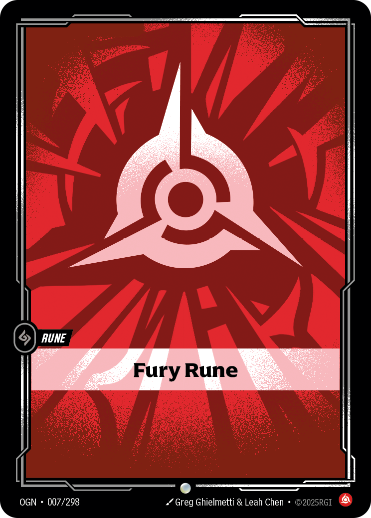 Riftbound Rune: Fury Rune.