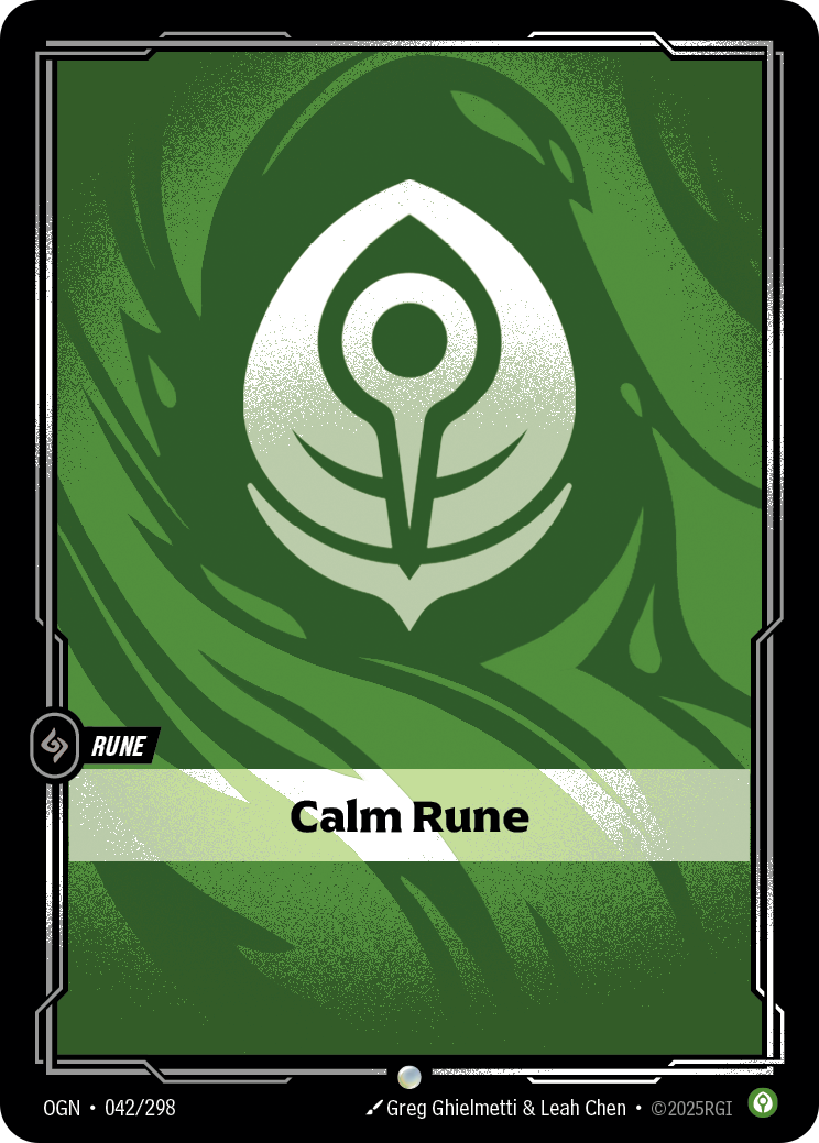 Riftbound Rune: Calm Rune.