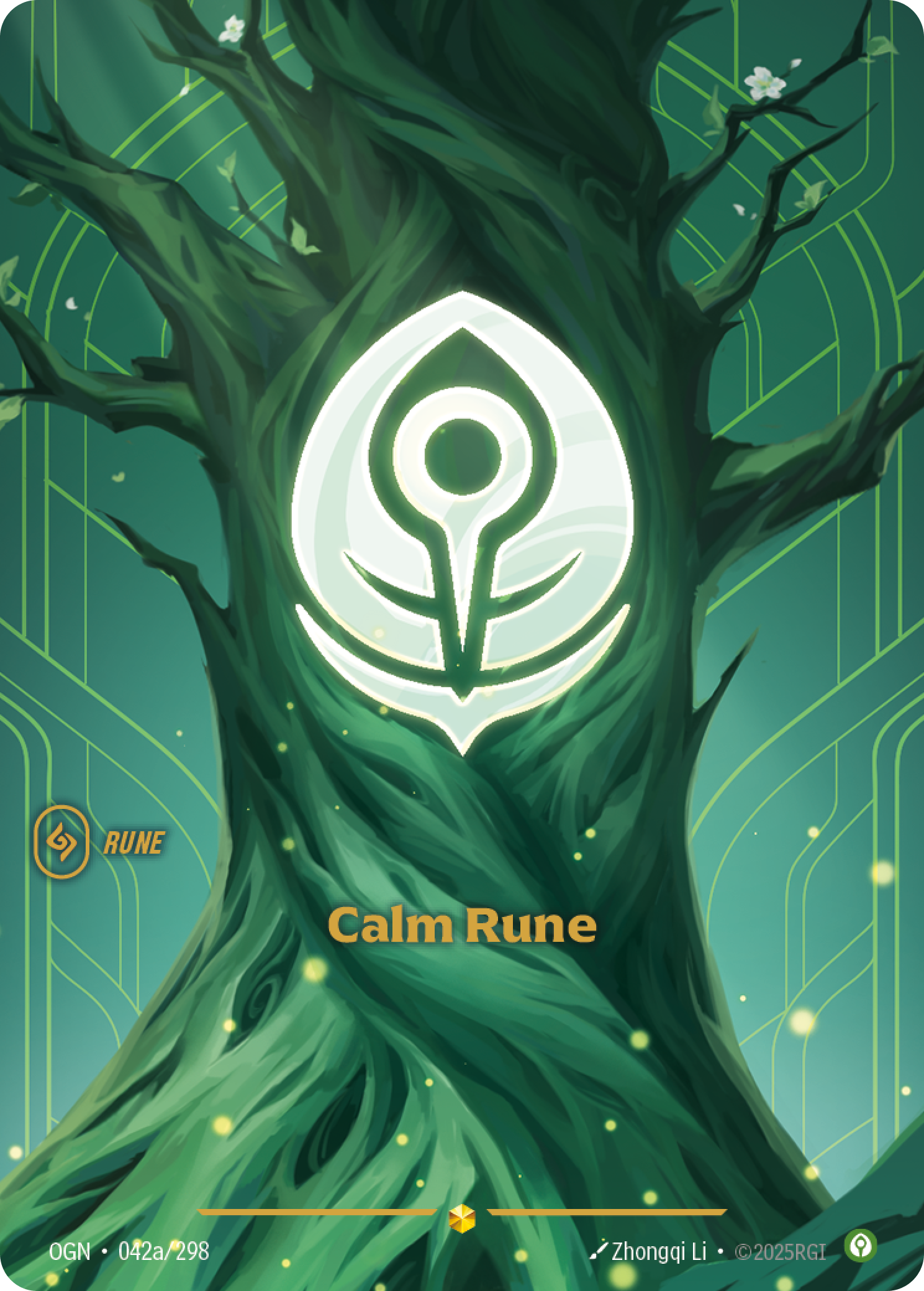 Riftbound Rune: Calm Rune.