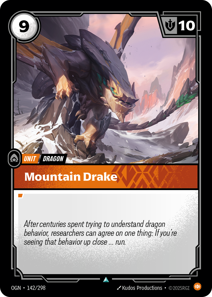 Riftbound Unit: Mountain Drake.