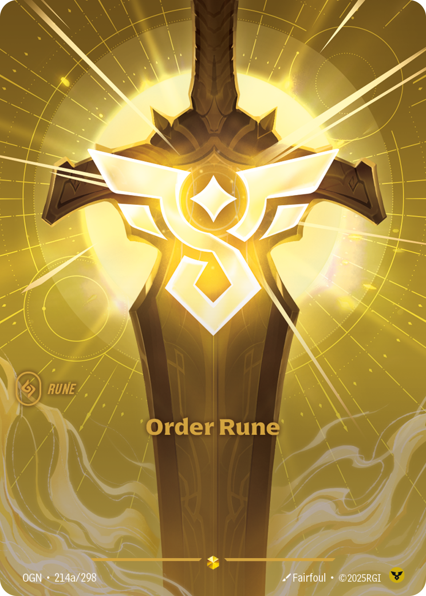 Riftbound Rune: Order Rune.