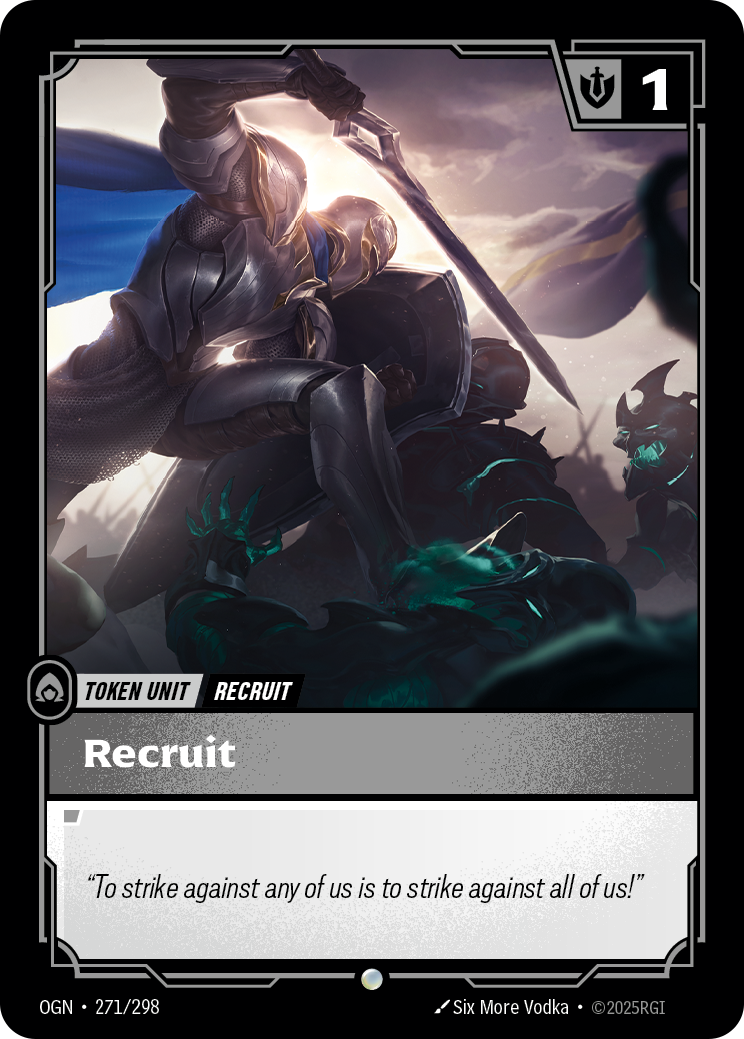 Riftbound Unit: Recruit (DE).