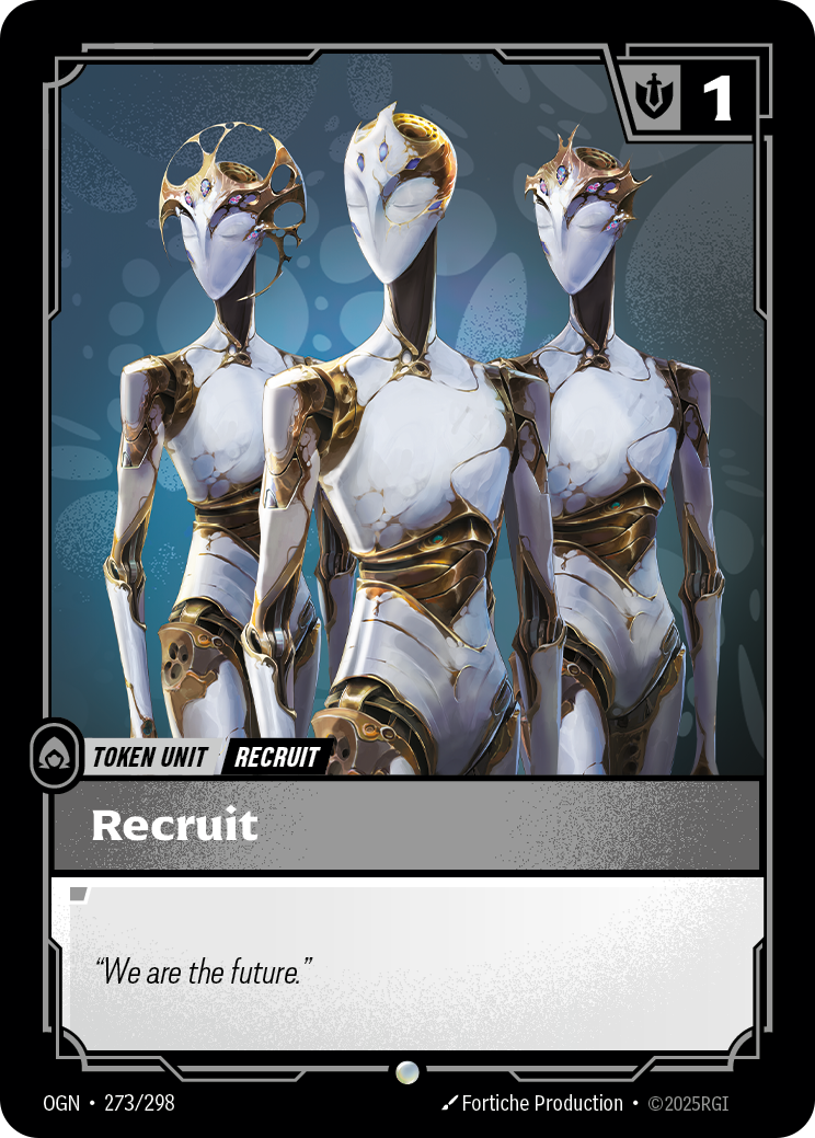 Riftbound Unit: Recruit (ZN).