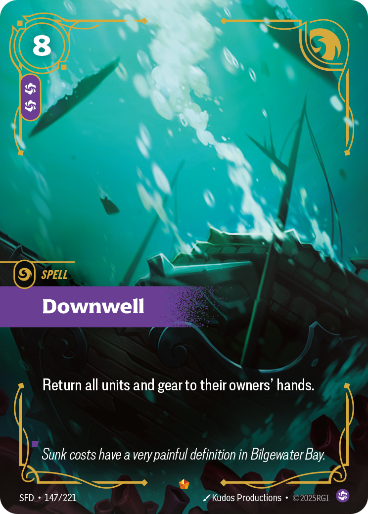 Riftbound Spell: Downwell. Return all units and gear to their owners' hands.