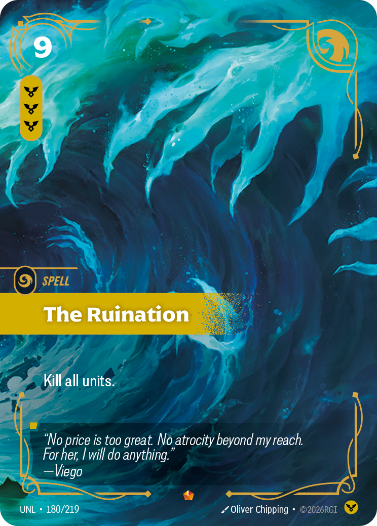 Riftbound Spell: The Ruination. Kill all units.