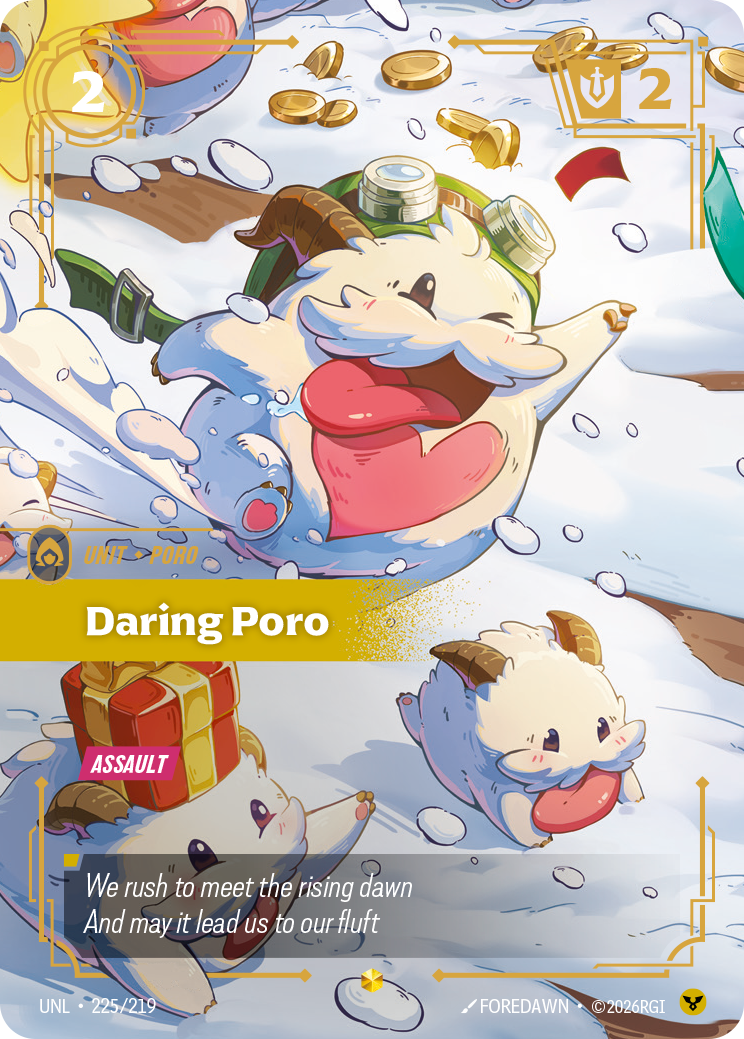 Riftbound Unit: Daring Poro. [Assault]
